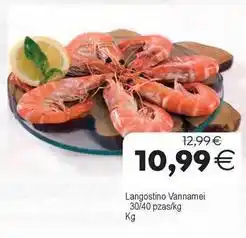 Supermercados Aquí Langostino vannamei oferta