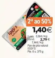 Supermercados Aquí Pan de pita natural oferta