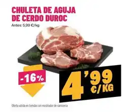 AhorraMas Duroc - chuleta de aguja de cerdo duroc oferta
