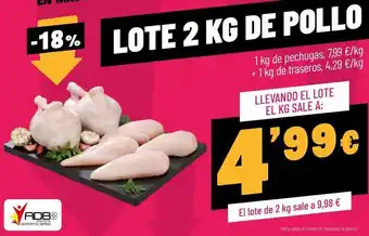 AhorraMas Lote de pollo oferta