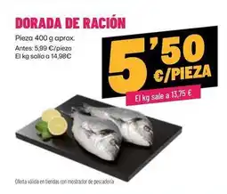 AhorraMas Dorada de racion oferta
