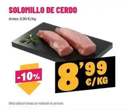 AhorraMas Solomillo de cerdo oferta