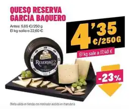 AhorraMas García baquero - queso reserva oferta