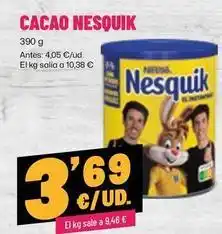 AhorraMas Nestlé - cacao nesquik oferta