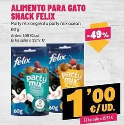 AhorraMas Purina - alimento para gato snack felix oferta