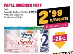 AhorraMas Foxy - papel higienico oferta