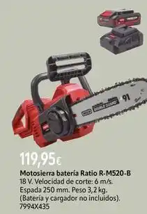 Cadena88 Ratio - motosierra batería r-m520-b oferta