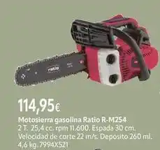 Cadena88 Ratio - motosierra gasolina r-m254 oferta