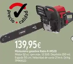 Cadena88 Ratio - motosierra gasolina r-m520 oferta