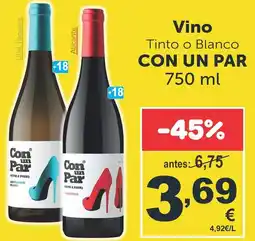 Masymas Blanco - vino tinto o oferta