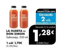 Supermercados Lupa La huerta/don simon - salmorejo oferta