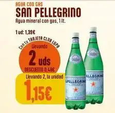 Supermercados Lupa San pellegrino - agua con gas oferta