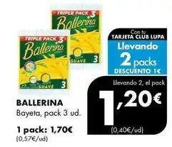 Supermercados Lupa Ballerina - bayeta oferta