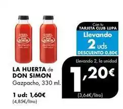 Supermercados Lupa La huerta/don simón - de gazpacho oferta