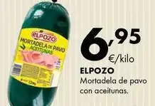 Supermercados Lupa Elpozo - mortadela de pavo con aceitunas oferta