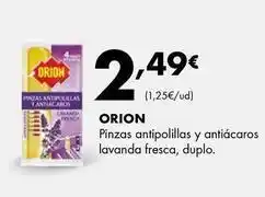 Supermercados Lupa Orion - pinzas antipolillas y antiácaros lavanda fresca, duplo oferta