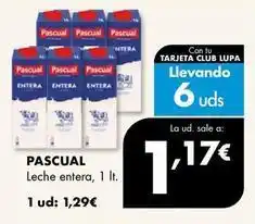 Supermercados Lupa Pascual - leche entera oferta