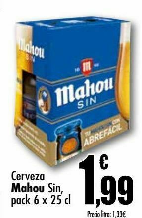 Unide Supermercados Cerveza mahou sin oferta