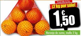 Unide Supermercados Naranja de zumo oferta