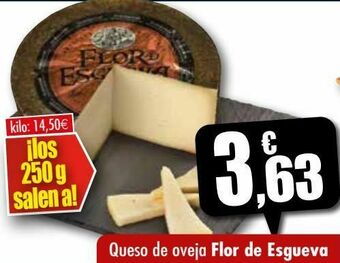 Unide Supermercados Queso de oveja flor de esgueva oferta
