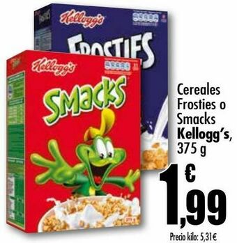 Unide Supermercados Cereales frosties o smacks kellogg's oferta