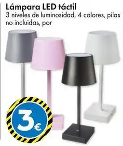 TEDi Lámpara led tactil oferta