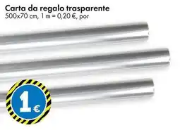 TEDi Carta da regalo trasparente oferta
