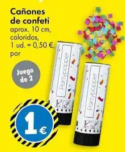 TEDi Canones de confeti oferta