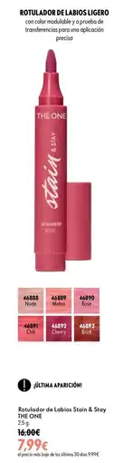 Oriflame The One rotulador de labios stain & stay oferta