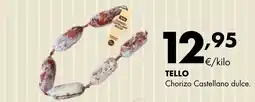Supermercados Lupa Tello chorizo castellano dulce oferta
