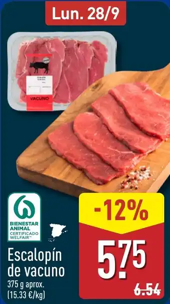Escalopín de vacuno
