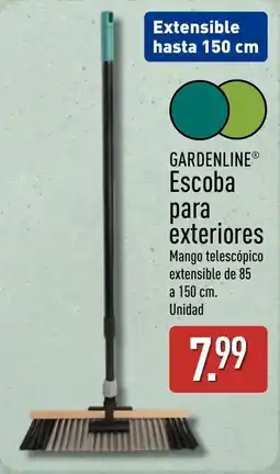 ALDI Gardenline escoba para exteriores oferta