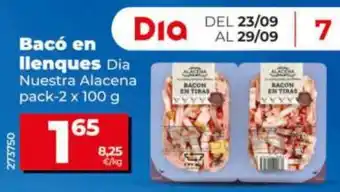 Dia Bacó en llenques