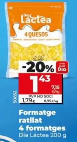 Dia Dia Lactea 4 quesos oferta