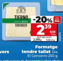 Dia El Cencerro formatge tierno cortadito oferta