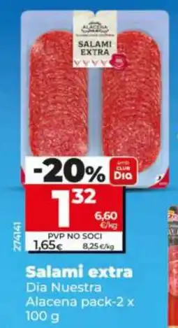 Dia Dia Nuestra alacena salami extra oferta