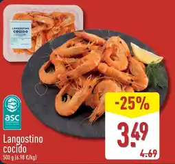 ALDI Langostino cocido oferta
