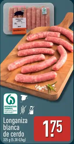 ALDI Barbacoa longaniza blanca de cerdo oferta