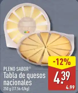 ALDI Pleno Sabor tabla de quesos nacionales oferta