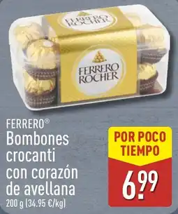 ALDI Ferrero bombones crocanti con corazón de avellana oferta