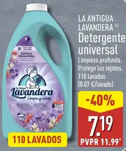 ALDI La antigua lavandera Detergente universal oferta