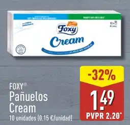 ALDI Foxy Pañuelos Cream oferta
