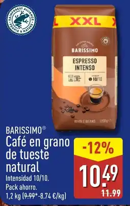 ALDI Barissimo café en grano de tueste natural oferta