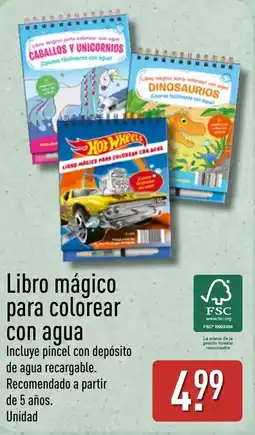 ALDI Libro mágico para colorear con agua oferta