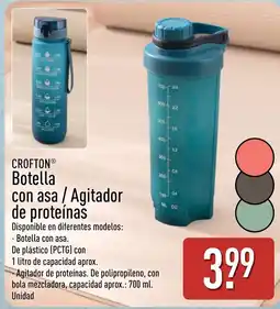 ALDI Crofton botella con asa / agitador de proteínas oferta