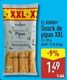 ALDI El Horno snack de pipas xxl oferta