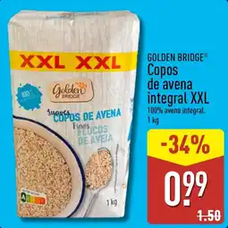 ALDI Golden Bridge copos de avena integral xxl oferta