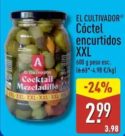 ALDI El cultivador cóctel encurtidos xxl oferta