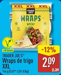 ALDI Trader Joe's wraps de trigo xxl oferta