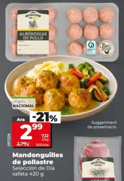 Dia Selección de Dia mandonguilles de pollastre oferta